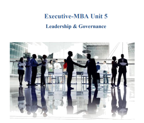 Executive-MBA Leadership & Governance Essay Questions