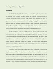 Load image into Gallery viewer, Sample Research Paper on Managing Risk & System Change: Talent Acquisition in Healthcare