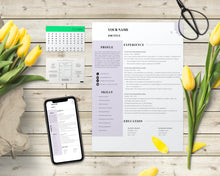 Load image into Gallery viewer, Clean CV Resume Template