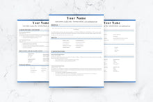 Load image into Gallery viewer, Clear Resume, 3 Page CV Template