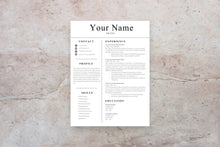 Load image into Gallery viewer, Customer Service Resume, 1 Page CV Template