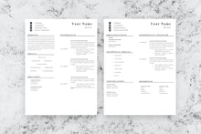 Load image into Gallery viewer, Front End Developer Resume, 2 Page CV Template