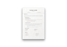 Load image into Gallery viewer, Smooth 1 Page Resume Template