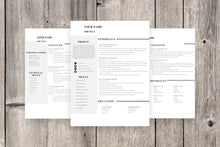 Load image into Gallery viewer, Clean 3 Page Resume Template