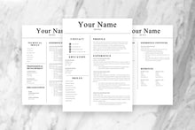 Load image into Gallery viewer, Simple 3 Page CV, Resume Template - Grammarholic
