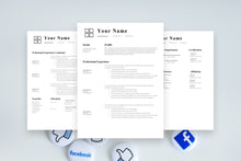 Load image into Gallery viewer, Marketing Resume, 3 Page CV Templates