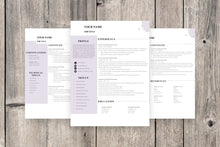 Load image into Gallery viewer, Clean CV Resume Template 3 Page