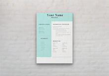 Load image into Gallery viewer, Modern CV Resume Template Page 3