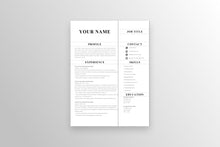 Load image into Gallery viewer, Winning 1 Page Resume Template
