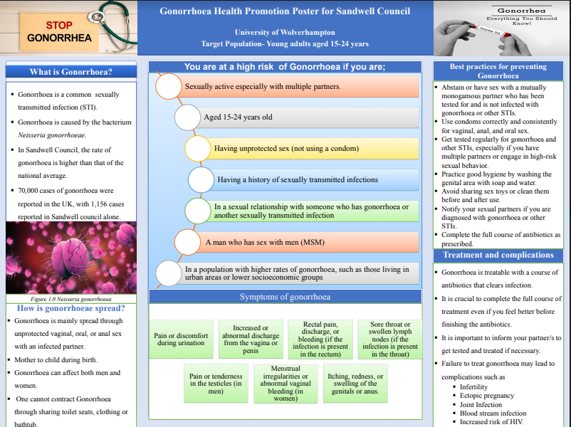 Health Promotion Poster and Essay Sample for Adult Nursing | Grammarholic