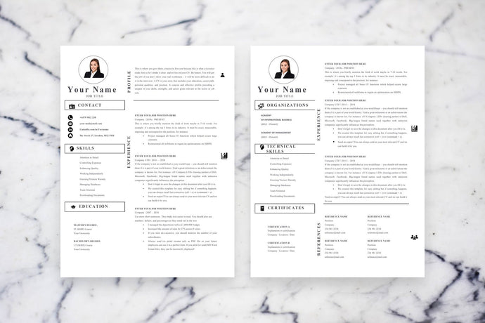 Accounting Resume Resume, 2 page CV Template