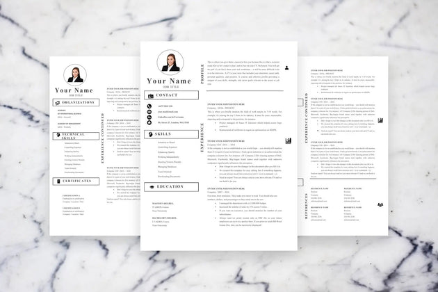 Accounting Resume Resume, 2 page CV Template Plain