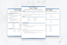 Load image into Gallery viewer, Clear Resume, 3 Page CV Template
