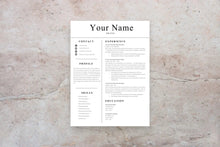 Load image into Gallery viewer, Customer Service Resume, 1 Page CV Template
