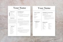 Load image into Gallery viewer, Customer Service Resume, 2 Page CV Templates
