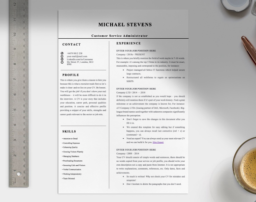 Customer Service Administrator CV - Grammarholic
