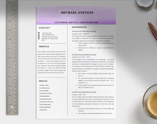 Customer Service Administrator CV - Grammarholic