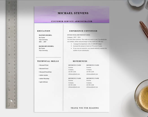 Customer Service Administrator CV - Grammarholic