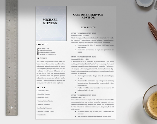 Customer Service Advisor CV - Grammarholic