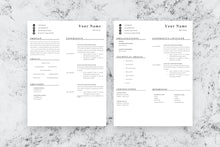Load image into Gallery viewer, Front End Developer Resume, 2 Page CV Template
