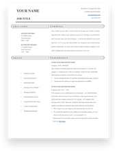 Load image into Gallery viewer, Retail Assistant 1 Page CV Template
