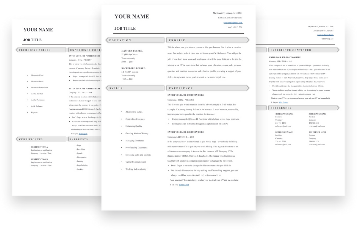 Retail Assistant CV Template | Grammarholic