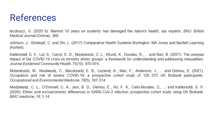 Health and Social Comparative Healthcare PowerPoint SAMPLE