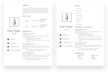 Load image into Gallery viewer, Store Assistant 2 Page CV Template
