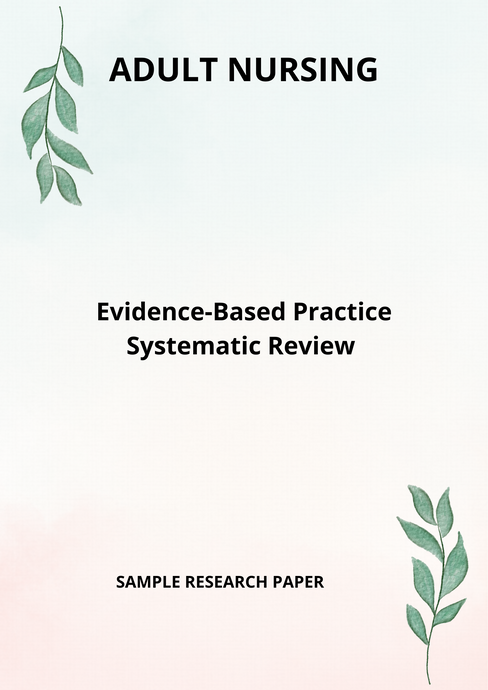 Evidence-based Practice Research Paper