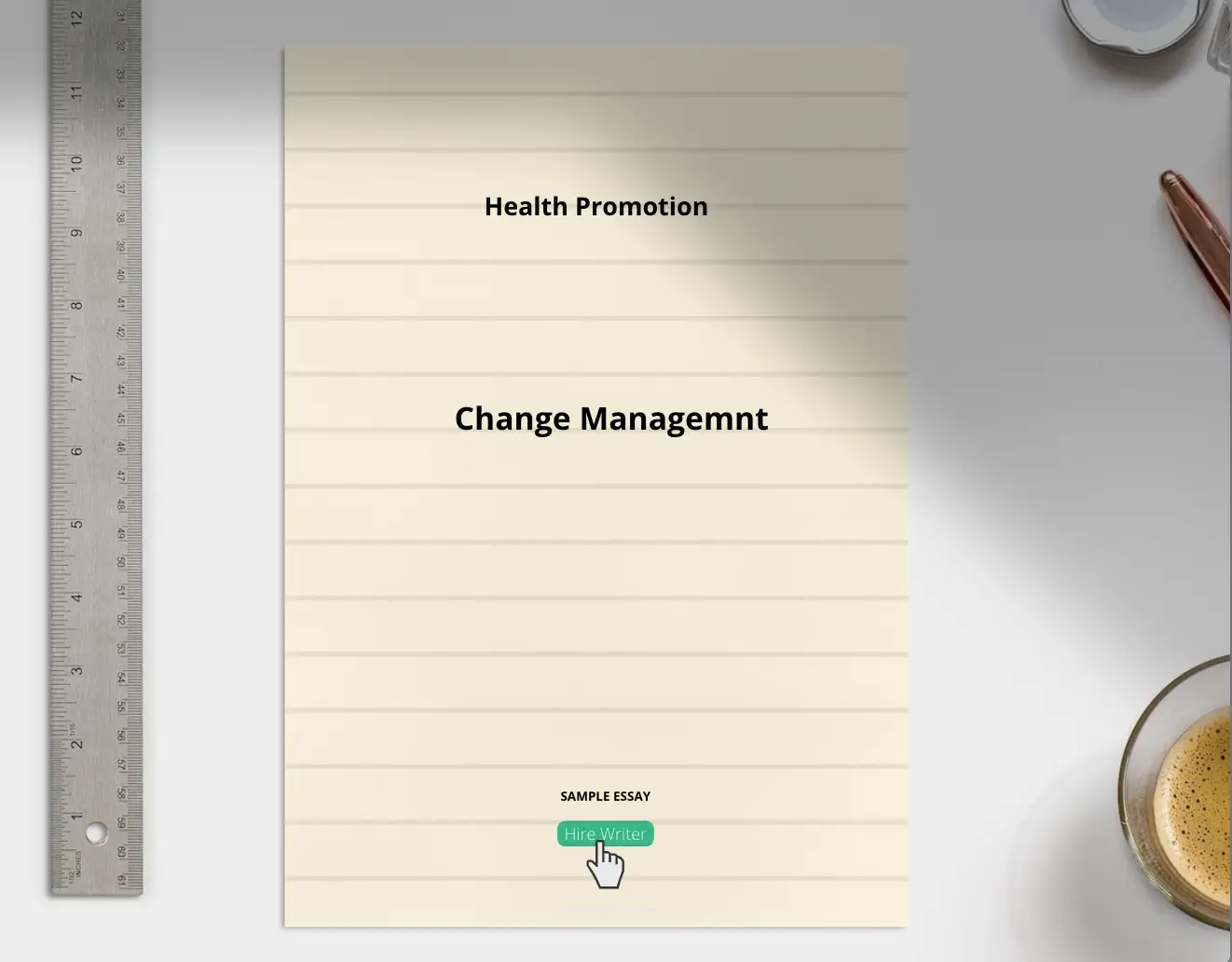 Health Promotion, Change Management - Grammarholic