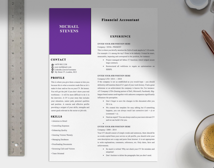 Financial Accountant CV - Grammarholic