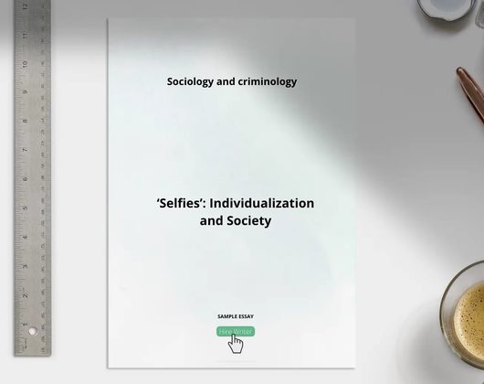 Sociology and criminology  ‘Selfies’: Individualization and Society - Grammarholic