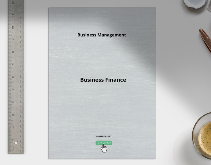 Business Management Business Finance Essay - Grammarholic