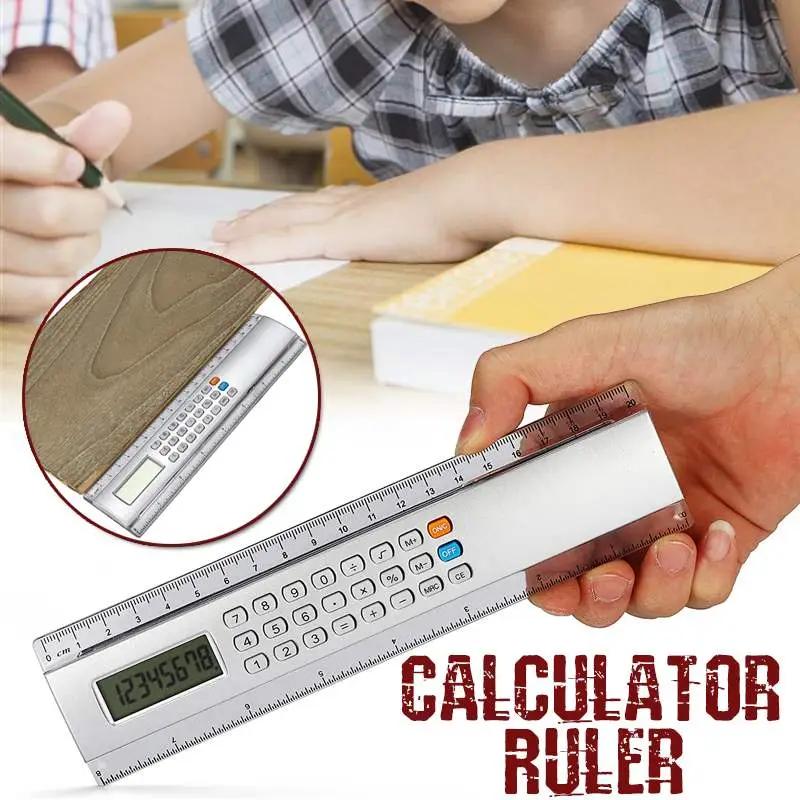 Ruler With Calculator Measuring Tool School Office - Grammarholic