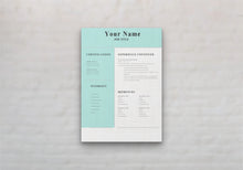 Load image into Gallery viewer, Modern CV Resume Template Page 3
