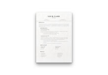 Load image into Gallery viewer, Smooth 1 Page Resume Template
