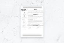 Load image into Gallery viewer, Career 1 Page CV Resume Template
