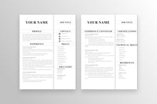 Load image into Gallery viewer, Winning 2 Page Resume Template
