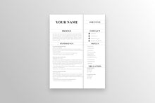 Load image into Gallery viewer, Winning 1 Page Resume Template
