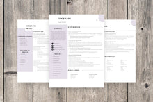 Load image into Gallery viewer, Clean 3 Page CV Resume Template - Grammarholic
