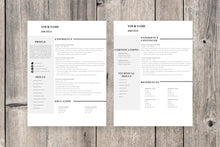 Load image into Gallery viewer, Clean 2 Page Resume Template
