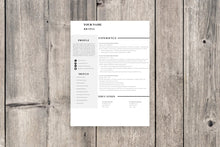 Load image into Gallery viewer, Clean 1 Page Resume Template
