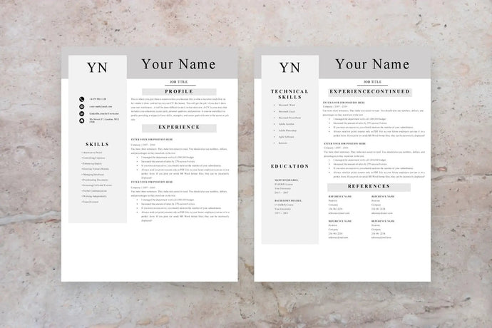 Executive Assistant Resume, 2 Page CV Templates