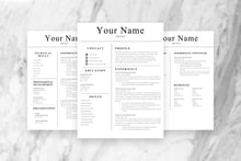 Load image into Gallery viewer, Simple Resume, 3 Page CV Template 
