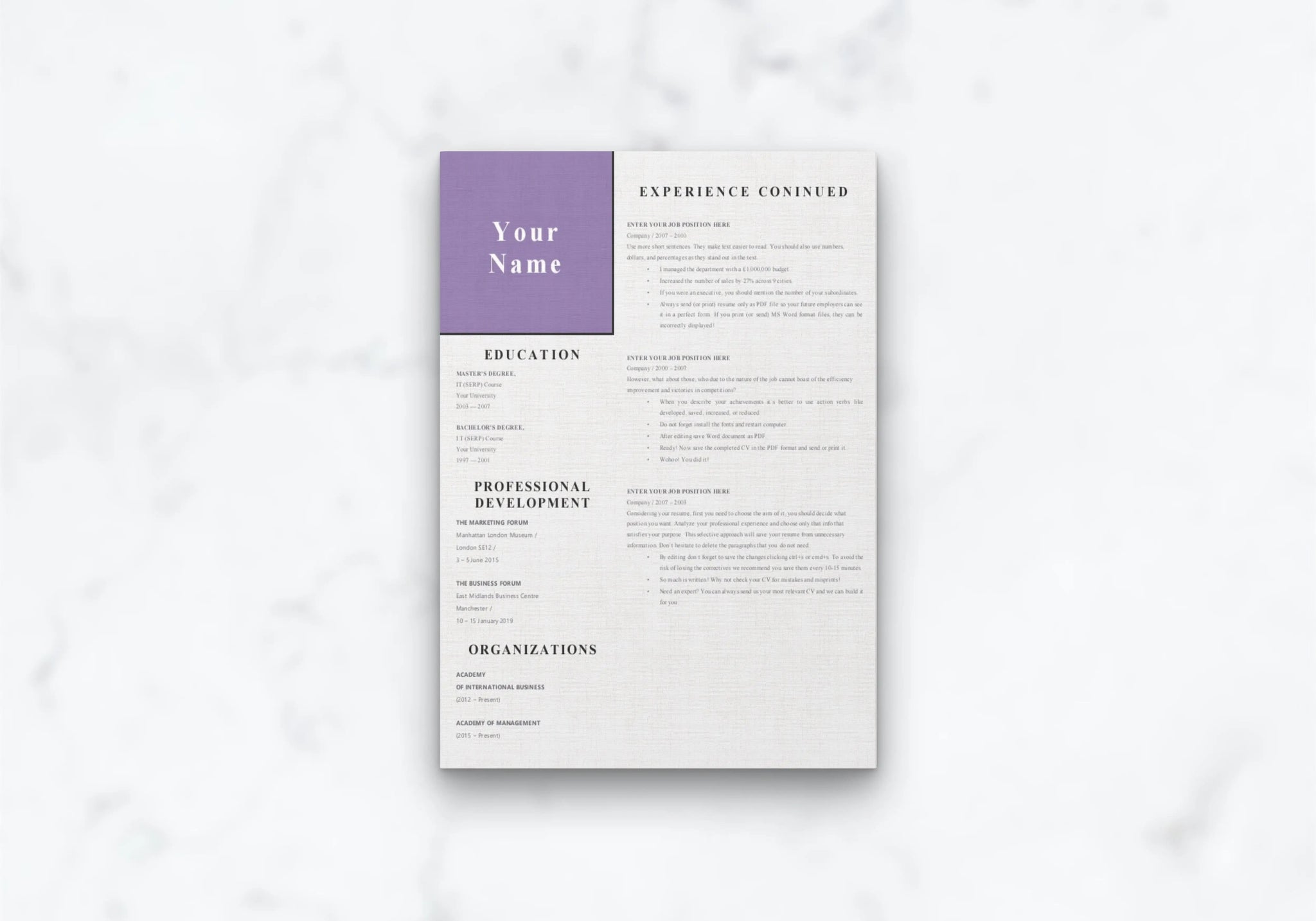 Easy Resumes, CV Templates | Grammarholic