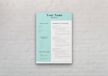 Load image into Gallery viewer, Modern CV Resume Template Page 2
