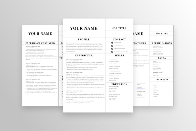 Winning 3 Page Resume Template